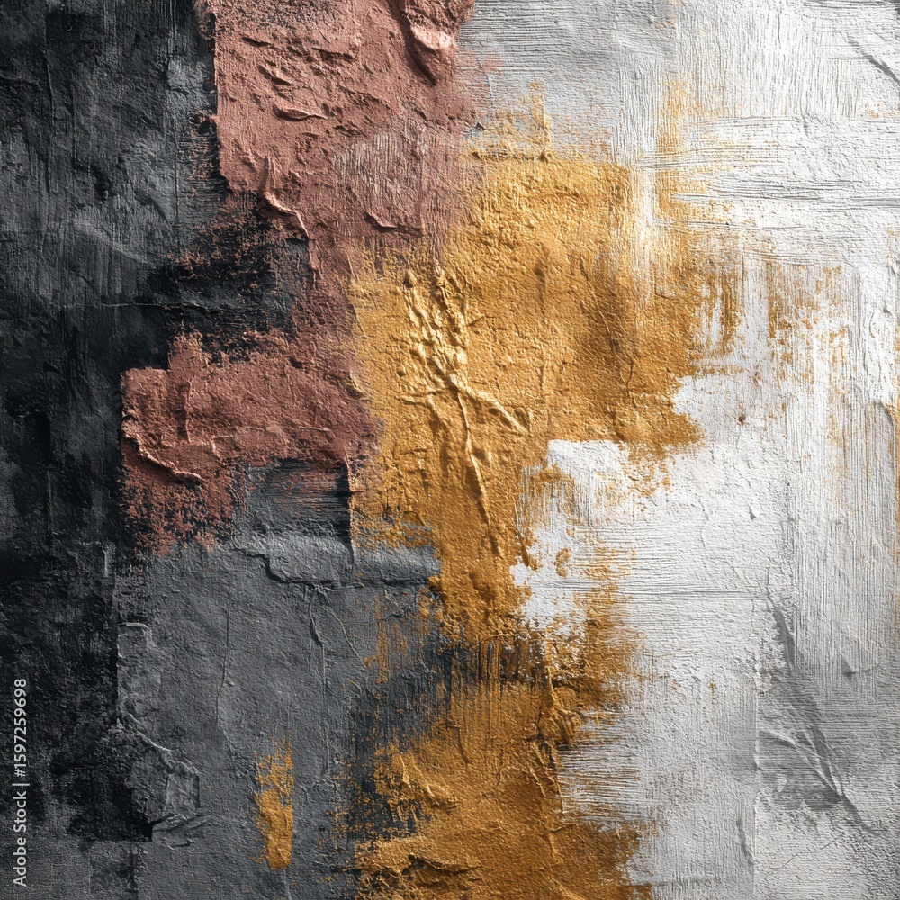 Poster abstract texture with gold and gray coloration background image