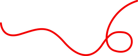 Red line thread vector
