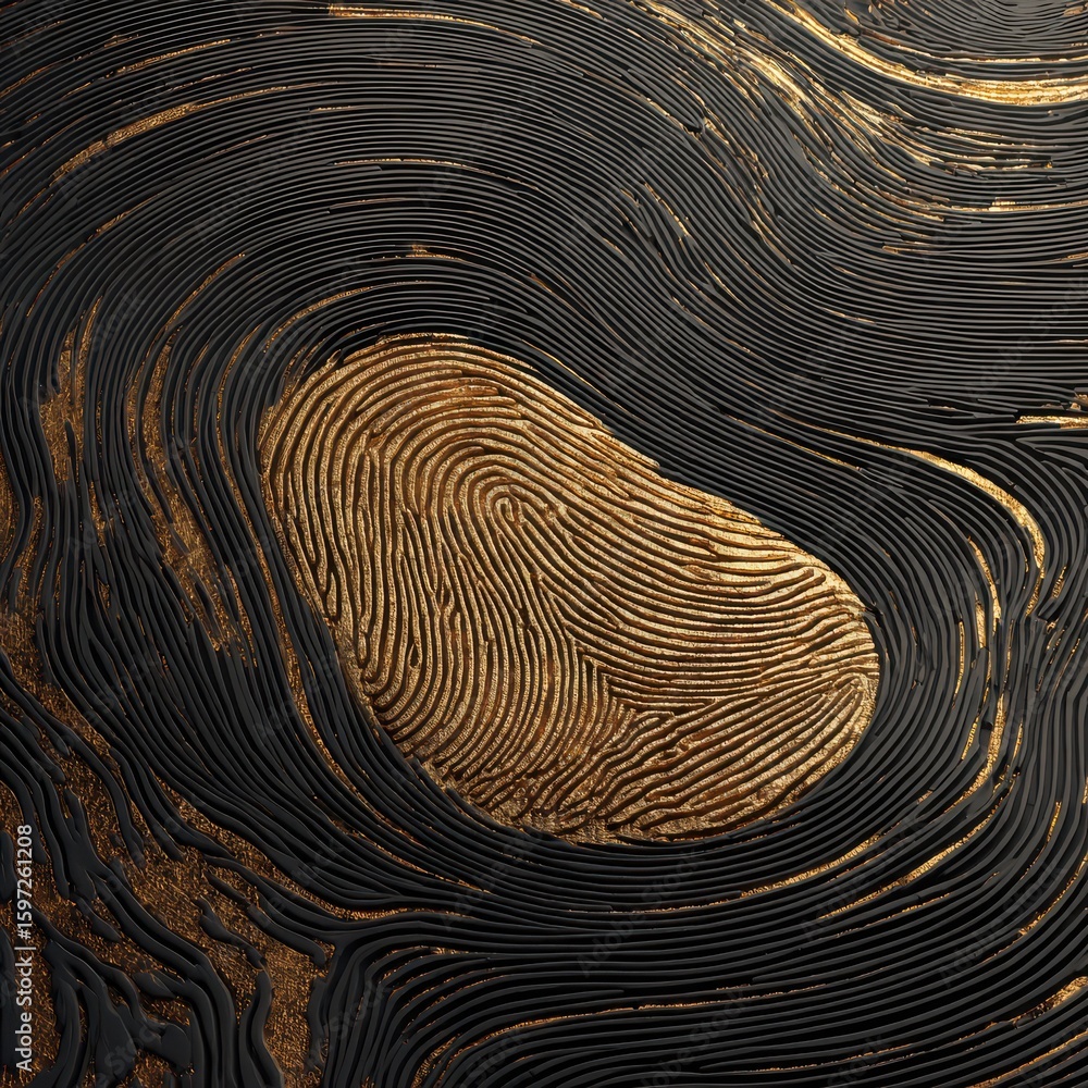 Poster gold and black textured abstract line pattern background image