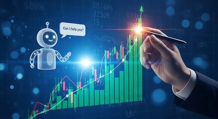AI-Powered Growth: A Robot Guides Financial Success