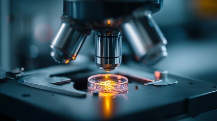 microscope in laboratory