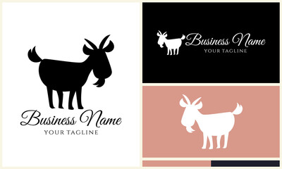 Obraz premium Cute Goat Logo Variations.