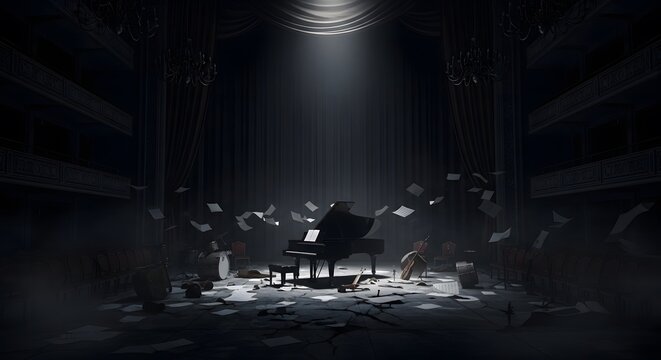 Gothic Concert Hall Scene