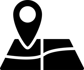Map pointer icon illustration. GPS location symbol with with pin pointer for graphic design, logo, web site, social media, mobile app, ui.