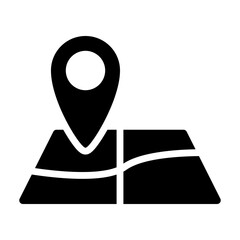 Map pointer icon vector illustration. GPS location symbol with with pin pointer for graphic design, logo, web site, social media, mobile app, ui.