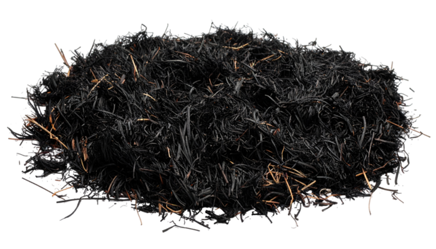 Abstract dark mass of intertwined shapes