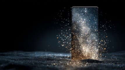 water splash on black background