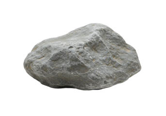 A close-up view of a textured rock resting on a white surface, highlighting its natural features