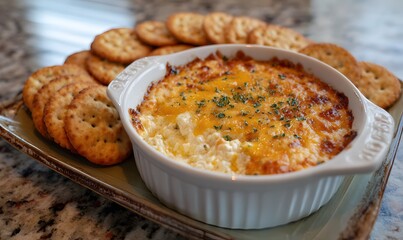 Fototapeta premium Three Cheese Dip