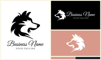 Wolf Logo Design Variations. (5)