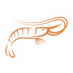Shrimp logo icon design