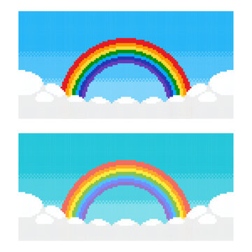 ドット絵 背景（空）セット