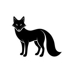 Fototapeta premium red fox svg
