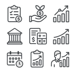 business icons set