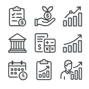 business icons set