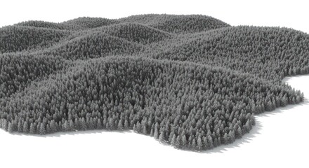 Gray tree carpet landscape