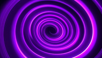 Abstract swirling neon tunnel