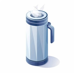 Obraz premium 3D illustration of a thermal mug