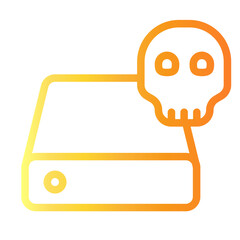 harddisk Line Gradient Icon