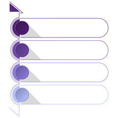 Obraz premium Modern infographic with 4 steps, process or options, process chart, Used for presentations.