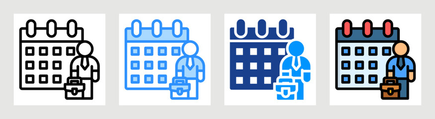 Work Schedule Collection Set Multiple Style