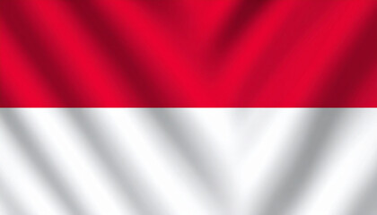 Naklejka premium Elegant background of Indonesia red waving flag waving