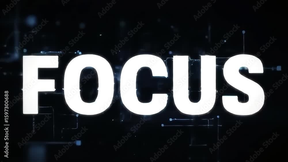Poster animated text display of 