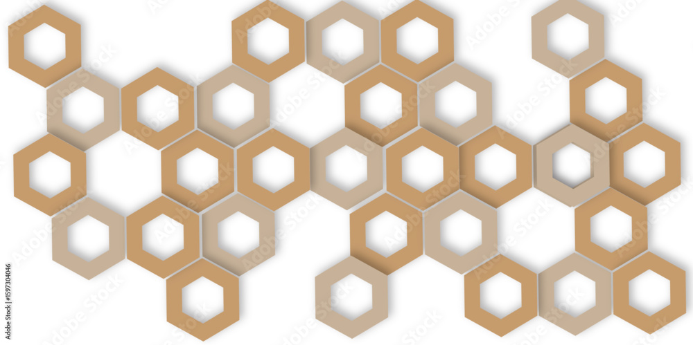 Aufkleber abstract geometric technology out color line hexagon polygonal honeycomb luxury pattern vector backg