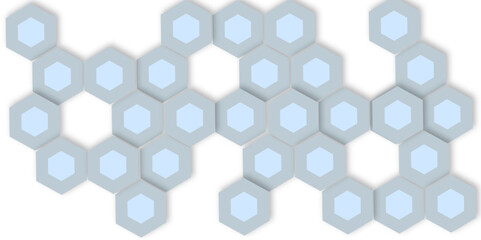 Abstract color flower hexagon flat for frame design element banner vector illustration .