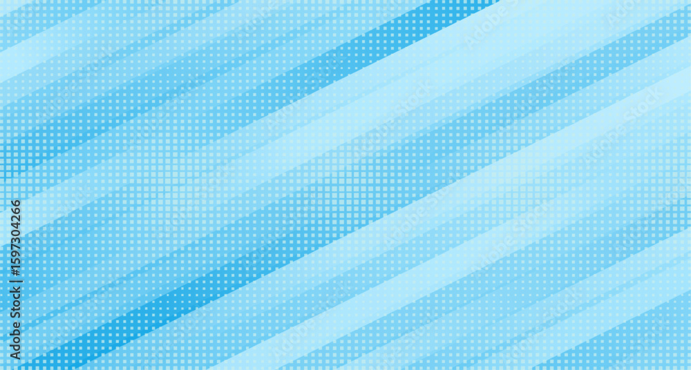 Aufkleber light blue hi-tech geometric abstract background with small halftone squares mosaic. vector futurist