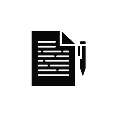 Document with pen icon