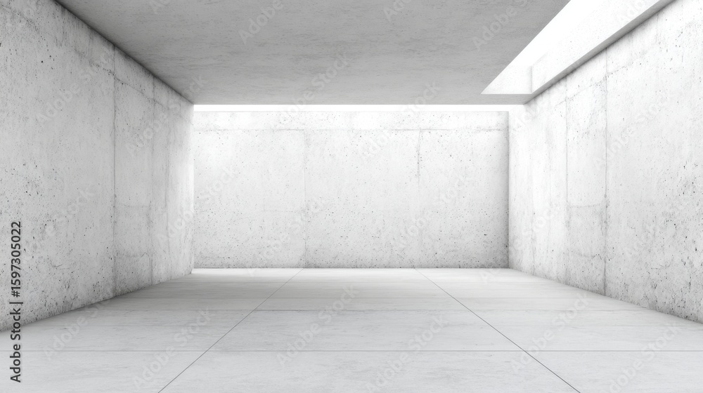 Poster this space features plain concrete walls and a spacious design illuminated by natural light from an 