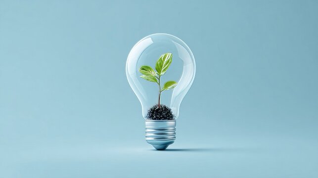 light bulb on green background - Powered by Adobe