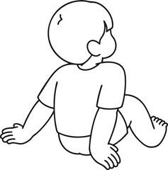 baby boy vector illustration