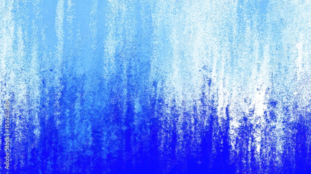 Poster a dynamic abstract artwork features various shades of blue blending together, creating a feeling of 