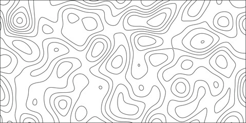 Abstract black and white contours vector pattern design for backgrounds and creative applications. a simple and modern design.