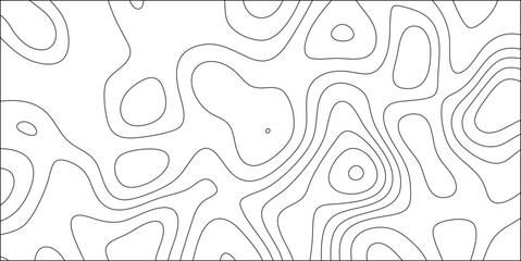 Abstract contour lines illustration representing topography vector background for creative designs black and white minimalist style