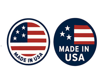Made in USA Stamp Set – American Product Label, Logo, Emblem and seal