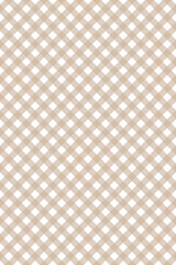 Seamless gingham pattern. Pastel brown color.