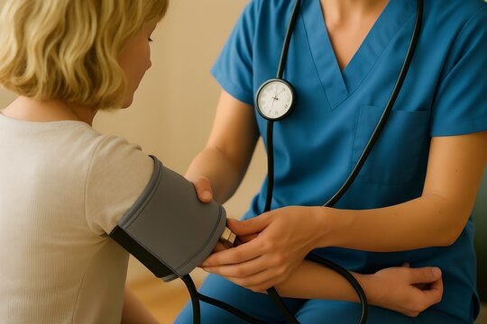 Blood pressure check patient health exam medical