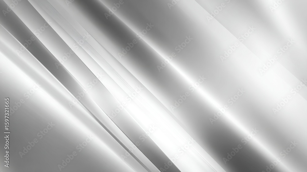 Poster soft silver fabric creates a dynamic visual display as it drapes gracefully, reflecting light and em