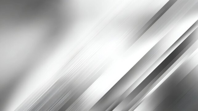 Soft gradients of silver and gray blend seamlessly, featuring dynamic lines that create an impression of depth and motion. This minimalist design exudes elegance and modernity.