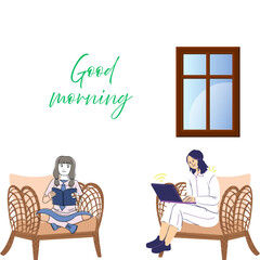 happy sitting on a bench