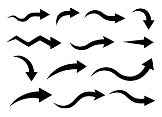 Arrow set. Vector illustration