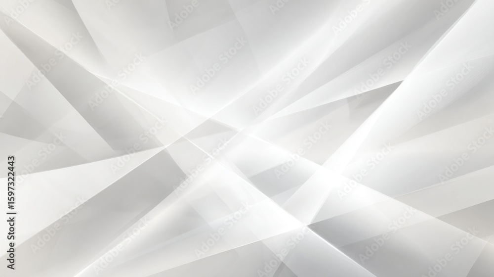 Poster geometric shapes and smooth gradients create an abstract design in light tones, making it ideal for 