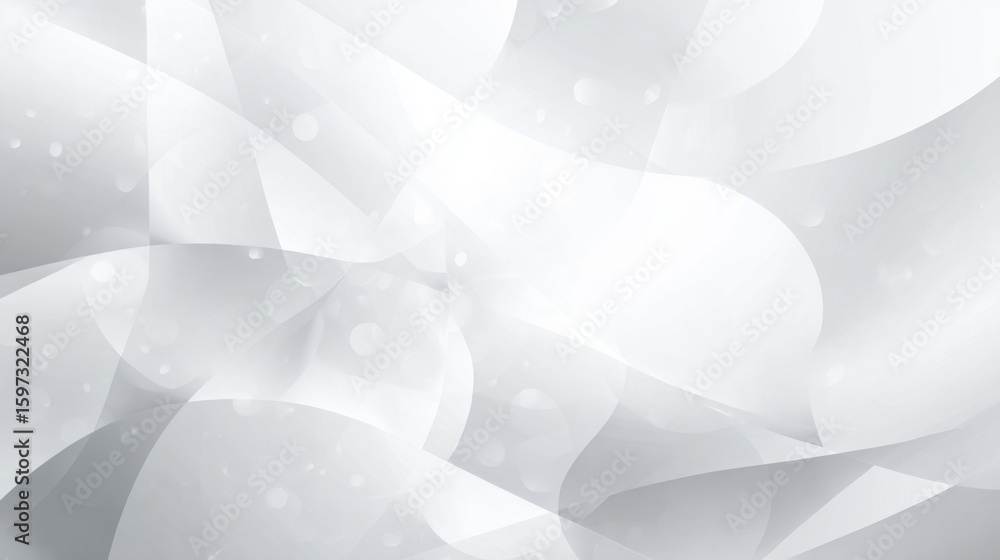 Poster soft gray and white wavy patterns merge to form a tranquil, abstract background that evokes calmness