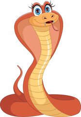 cute cobra cartoon
