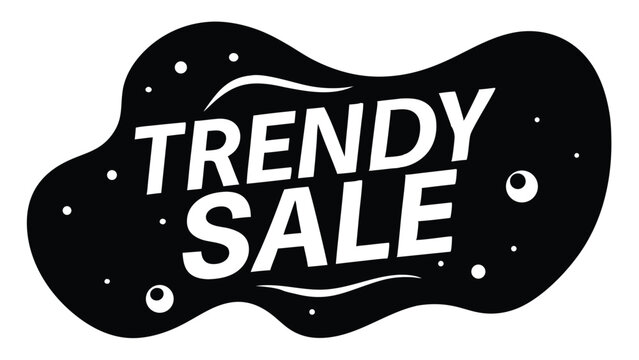 Trendy Liquid Shape Sale Banner with Vibrant Gradient Background Design Template