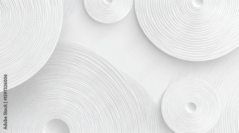 Aufkleber curved white patterns are arranged in a harmonious manner, showcasing intricate textures and creatin