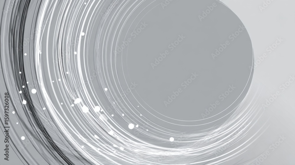 Poster dynamic swirls of light and shadow converge in an abstract setting, creating an ethereal and captiva